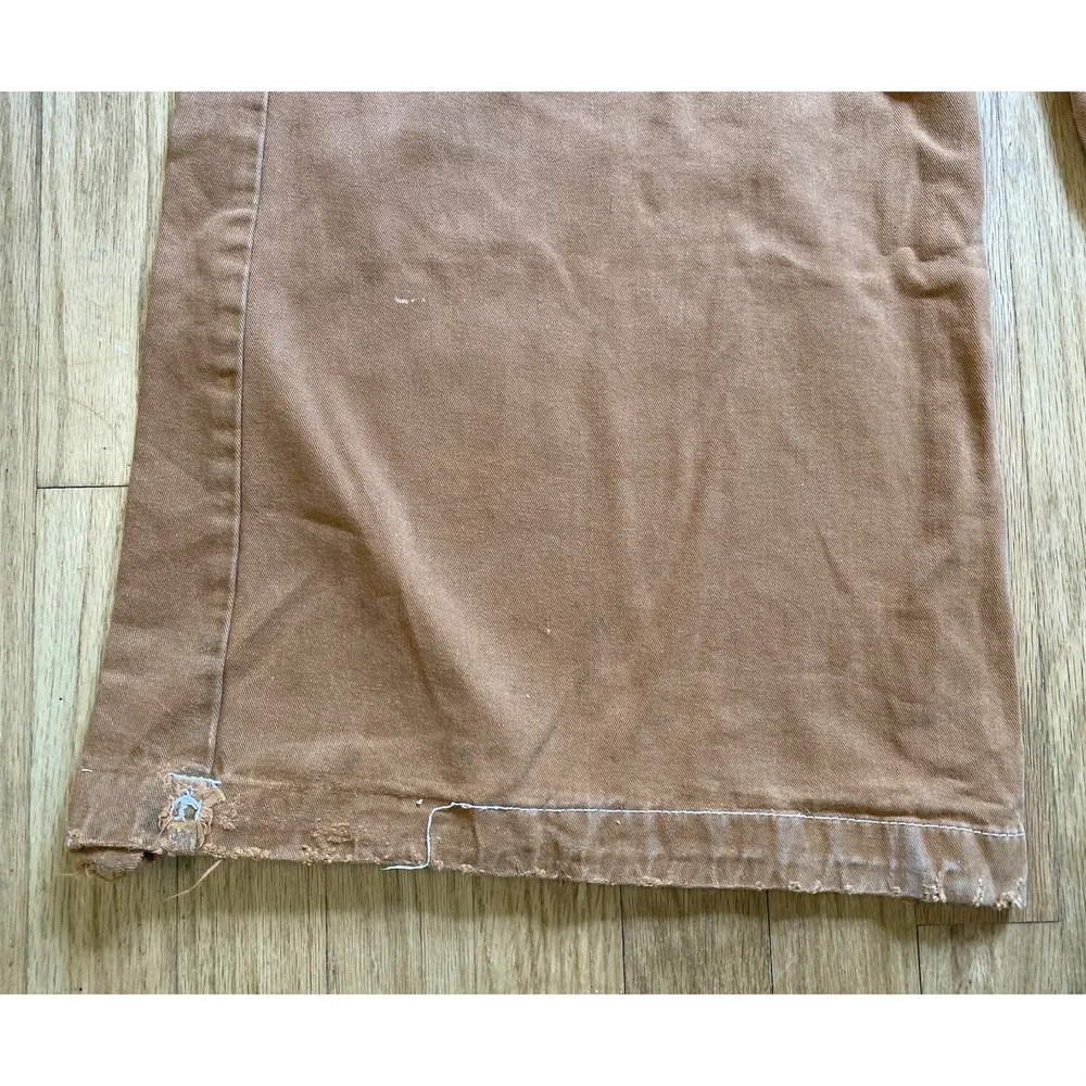 Vintage 90s Kikwear Baggy Wide Leg Cargo Pants - Brown Rave Skater Y2K